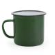 Taza metálica con capacidad 380ml ANON Ref.RMD4015-VERDE BOTELLA/BLANCA 