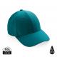 Gorra de algodón reciclado 6 paneles Impact Ref.XDP45330-VERDIGRIS 