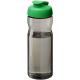 Bidón deportivo con tapa flip de 650 ml h2o active® Eco base Ref.PF220100-VERDE BRILLANTE/CARBON 