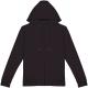 Sudadera ecorresponsable cremallera y capucha french terry unisex Ref.TTNS417-NEGRO LAVADO