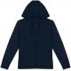 Sudadera ecorresponsable cremallera y capucha french terry unisex Ref.TTNS417-AZUL MARINO LAVADO