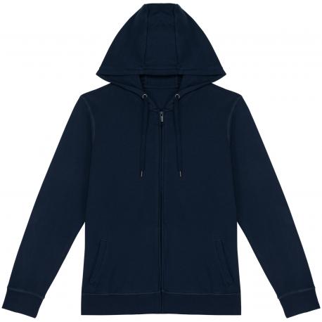 Sudadera ecorresponsable cremallera y capucha french terry unisex