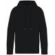 Sudadera ecorresponsable con capucha french terry unisex Ref.TTNS416-NEGRO LAVADO