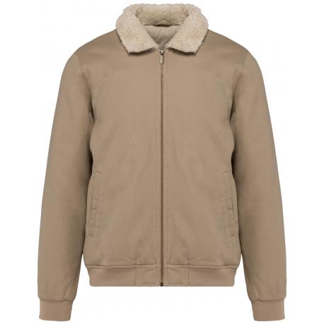 Chaqueta ecorresponsable cuello sherpa unisex
