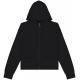 Sudadera ecorresponsable con cremallera y capucha french terry mujer Ref.TTNS409-NEGRO