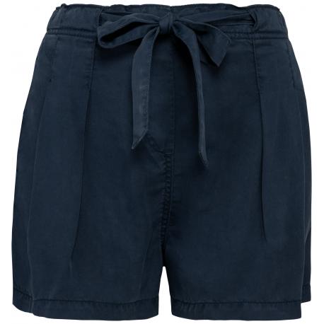 Shorts ecorresponsables de lyocell y efecto lavado mujer