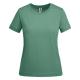 Camiseta gruesa de mujer en manga corta de algodón VEZA WOMAN Ref.RCA6563-MENTA OSCURO