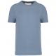 Camiseta slub ecorresponsable cuello redondo y manga corta Ref.TTKNS303-COOL BLUE