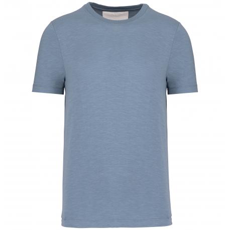 Camiseta slub ecorresponsable cuello redondo y manga corta