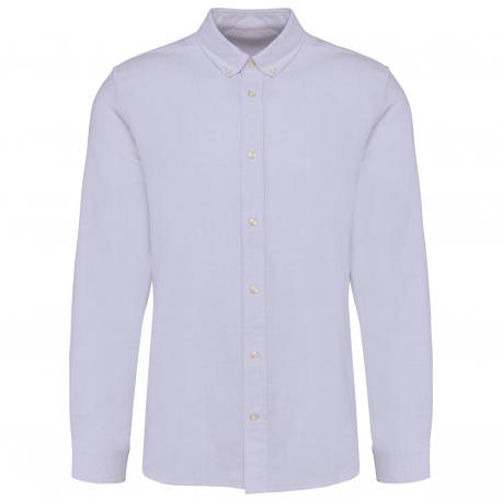 Camisa oxford manga larga hombre