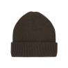 Gorro de punto canalé con doble dobladillo