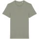Camiseta algodón orgánico y lino unisex Ref.TTNS325-VERDE DE ALMENDRAS