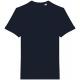Camiseta algodón orgánico y lino unisex Ref.TTNS325-AZUL MARINO