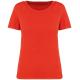 Camiseta ecorresponsable efecto lavado mujer Ref.TTNS316-WASHED PAPRIKA