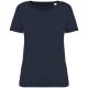 Camiseta ecorresponsable efecto lavado mujer Ref.TTNS316-AZUL MARINO LAVADO
