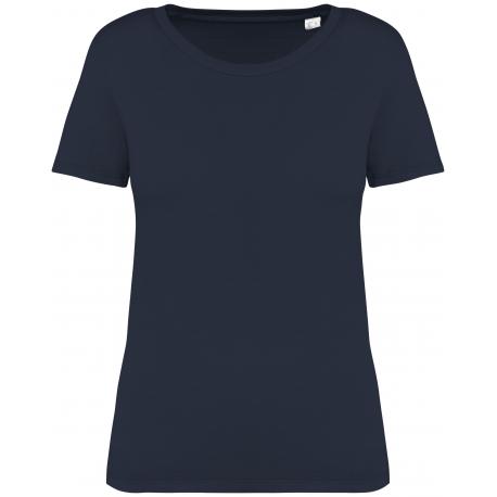 Camiseta ecorresponsable efecto lavado mujer