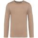 Camiseta ecorresponsable efecto lavado de manga larga unisex Ref.TTNS336-WASHED CREAM COFFEE