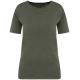 Camiseta ecorresponsable  efecto lavado mujer Ref.TTNS317-WASHED ORGANIC KHAKI