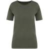 Camiseta ecorresponsable  efecto lavado mujer