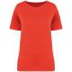 Camiseta ecorresponsable  efecto lavado mujer Ref.TTNS317-WASHED PAPRIKA