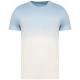 Camiseta ecorresposable dip dye unisex Ref.TTNS345-DIP DYE AQUAMARINE