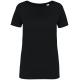 Camiseta ecorresponsable slub mujer Ref.TTNS329-NEGRO