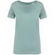 Camiseta ecorresponsable slub mujer Ref.TTNS329-JADE GREEN
