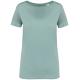 Camiseta ecorresponsable slub mujer Ref.TTNS329-JADE GREEN