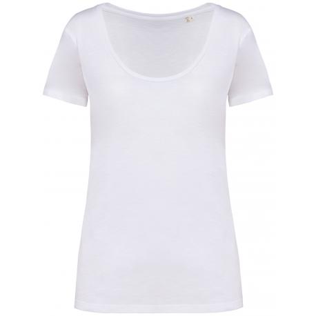 Camiseta ecorresponsable slub mujer