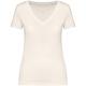 Camiseta ecorresponsable cuello de pico mujer Ref.TTNS334-IVORY