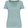 Camiseta ecorresponsable cuello de pico mujer