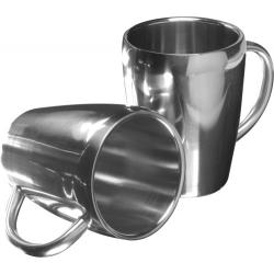 Set de 2 tazas termo de acero inox. Naya