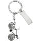 Llavero de metal niquelado Sullivan Ref.GI6026-PLATA 