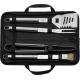 Set de de bbq de acero inox. Silas Ref.GI6703-NEGRO 