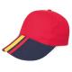 Gorra España clásica 5 paneles Ref.CFT1302-ROJO 