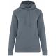 Sudadera ecorresponsable con capucha y mangas raglán mujer Ref.TTNS422-MINERAL GREY