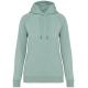 Sudadera ecorresponsable con capucha y mangas raglán mujer Ref.TTNS422-JADE GREEN