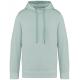 Sudadera ecorresponsable con capucha french terry unisex Ref.TTNS416-WASHED JADE GREEN