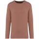 Sudadera ecorresponsable de cuello redondo efecto lavado french terry unisex Ref.TTNS418-WASHED SIENNA