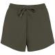 Short ecorresponsable french terry mujer Ref.TTNS715-WASHED ORGANIC KHAKI