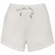 Short ecorresponsable french terry mujer Ref.TTNS715-WASHED IVORY