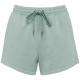 Short ecorresponsable french terry mujer Ref.TTNS715-WASHED JADE GREEN