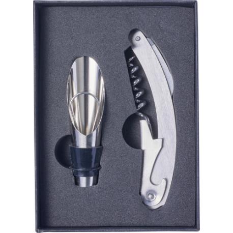 Set de vino de acero inox. Dale