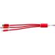 Set de cables de aluminio Alvin Ref.GI9215-ROJO 