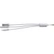 Set de cables de aluminio Alvin Ref.GI9215-PLATA 