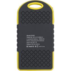 Power Bank solar de caucho y ABS Aurora
