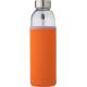 Botella de cristal con funda de neopreno Nika Ref.GI9301-NARANJA 