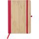 Cuaderno de PU y bambú Dorita Ref.GI866554-ROJO 