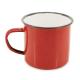 Mug metálica esmaltada retro 350ml Ref.CF60010-ROJO 