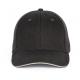 Gorra béisbol con sándwich - 6 paneles Ref.TTKP196-GRIS OSCURO/GRIS CLARO 